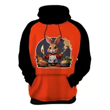 Moletom Casaco Blusa Chefe Coelho Cozinheiro Cozinha 1