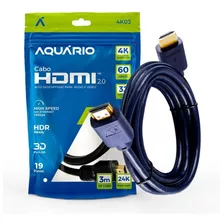 Hdmi 60hz 2.0 4k Com 3 Metros Para Tv Video Game Pc