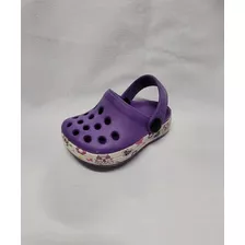 Zueco Crocs Caburé De Bebe 19/20 Color Lila