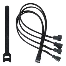  Cable Divisor Splitter Para 4 Ventiladores Pc