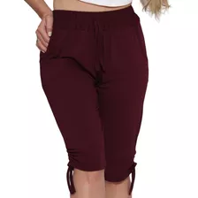 Bermuda Plus Size Xg Grande Capri Feminina Viscolycra Skinny