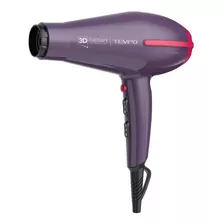 Secador De Pelo Ga.ma Italy Tempo 3d Ceramic Ion Violeta 110v/220v