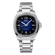 Reloj Mido Multifort Tv Big Date Acero Azul