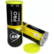 Pelota Padel Dunlop Pro Tubo X 3 Pelotas Perfomance - N D G