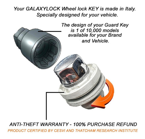 Galaxylock Tuercas De Seguridad 12 X 1.5kia Optima  Funda Vo Foto 9