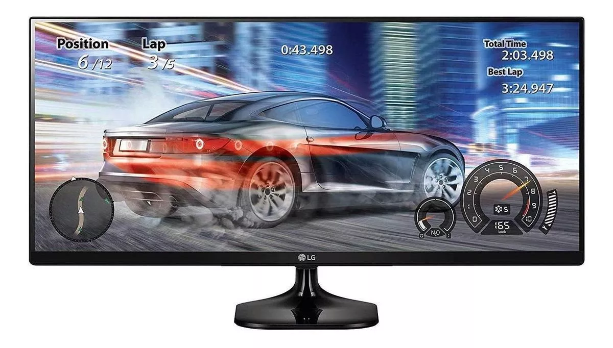 Monitor Gamer LG Ultrawide 25um58 Led 25   Preto 100v/240v