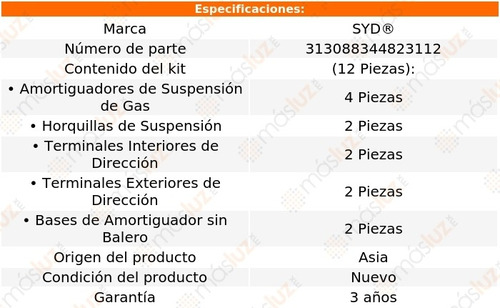 Pack Terminales Bases Amort Horquillas G5 07/09 Syd Foto 2