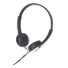 Fone Ouvido Colorido Confortável Headphone Simples Com Fio Cor Preto