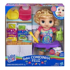 Baby Alive Bebe Faminta Comidinha Feliz Loira Hasbro