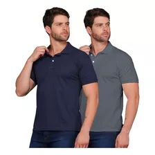 Kit 2 Camisa Gola Polo Masculina Envoy