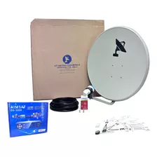 Kit Televisión Satelital Libre Fta C/ Antena Parabolica 60cm