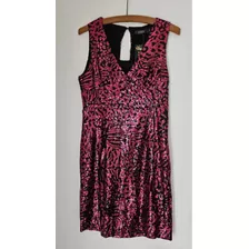 Vestido De Fiesta Con Lentejuelas Rosa En Corto