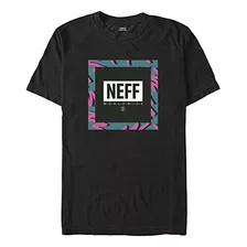 Neff Camiseta Con Logo Colorido Para Hombre, Negro, Pequeño