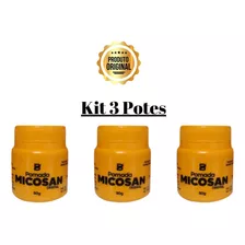 Kit 3 Micosan 50g Clareador De Pele E Para Micoses Em Geral