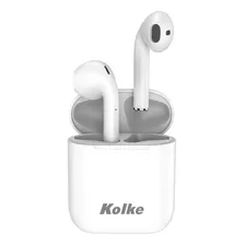 Auricular Kolke Bluetooth Tws Con Estuche Cargador Kab-479 Color Blanco