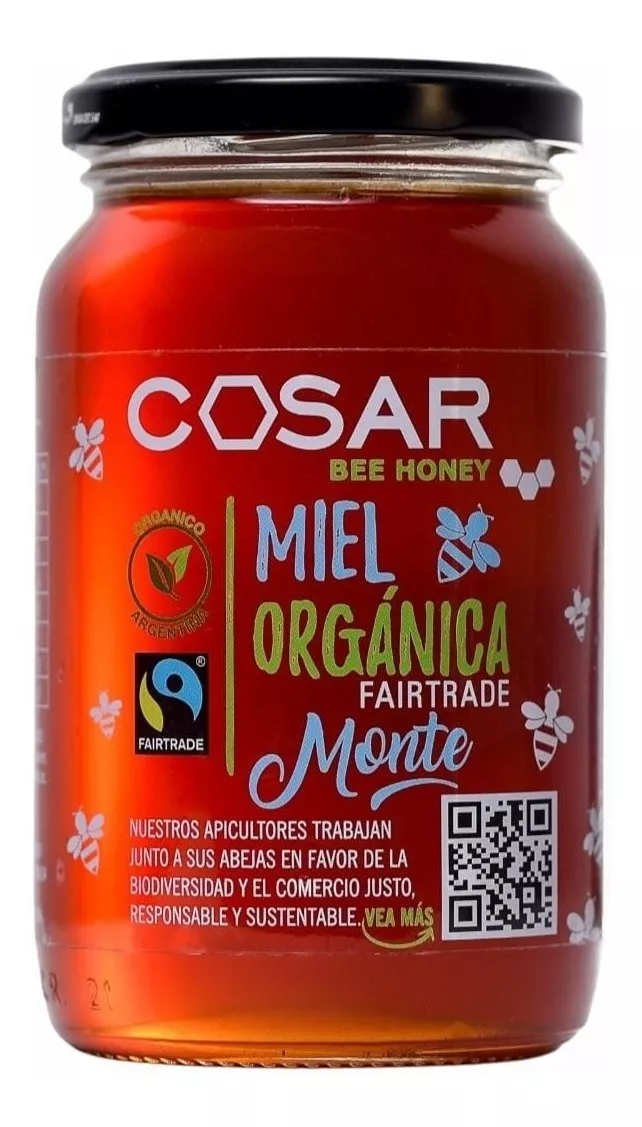 Miel Orgánica Certificada Cosar Monte 500gr