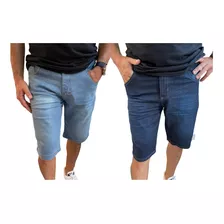 Kit 2 Bermudas Jeans Masculinas Plus Size 34 A 56 C/ Nf-e