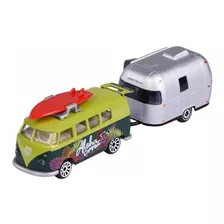 Miniatura Volkswagen Kombi T1 C/ Trailer 1:60 1:64 Majorette