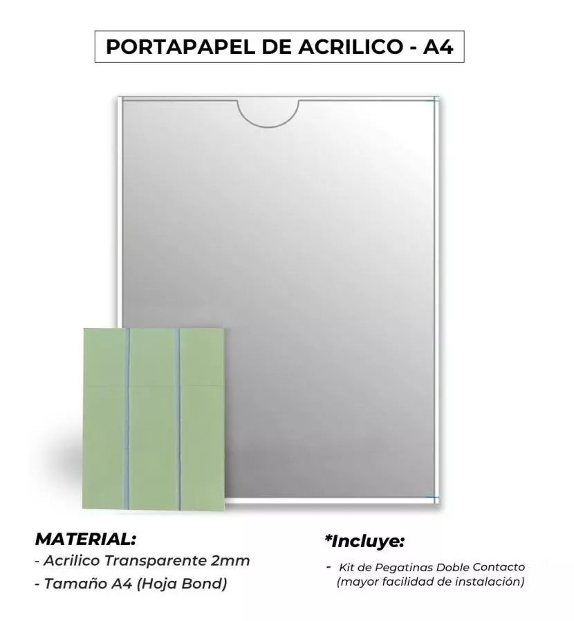 Portapapel De Acrilico A4