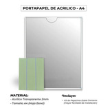 Portapapel De Acrilico A4