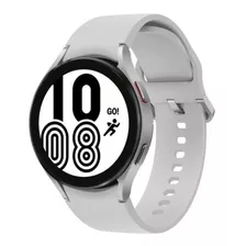 Samsung Galaxy Watch4 (bluetooth) 1.4 Caixa 44mm De Alumínio Silver, Pulseira Silver De Fluoroelastómero Sm-r870