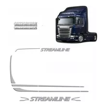 Kit Faixas Adesivas Cabine Scania Streamline