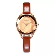 Round Belt Watch Mujeres Waterproof Reloj De Cuarzo