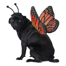 Disfraz De Mariposa Monarca Talla Small Para Perro-