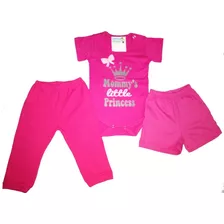 Set Bebe Body Pantalon Short Algodon Nena Varon Disfraz Niño