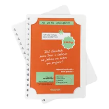 Refil Folhas Caderno Reposicionável Sketchbook 180g A5 25fls