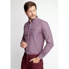 Camisa Hombre Checkered Dakota F Marrón Fw 2023 Ferouch