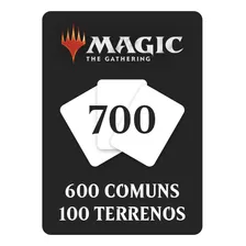 Bulk 600 Comuns De Magic + 100 Terrenos Básicos