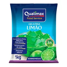 Kit Com 2 Pacotes De Gelatina Limão Qualimax 1kg