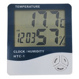 TermÃ³metro HigrÃ³metro Reloj Alarma Digital Htc-1