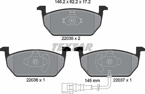 Balatas Delanteras Textar Audi A1 2023 Foto 5