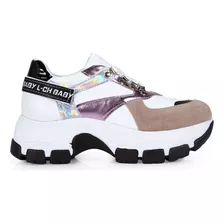 Zapatillas Sneakers Mujer Luna Chiara Plataforma Reflex 