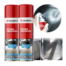 Kit 2 Limpadora Espuma Para Limpar Estofados 400ml Wurth