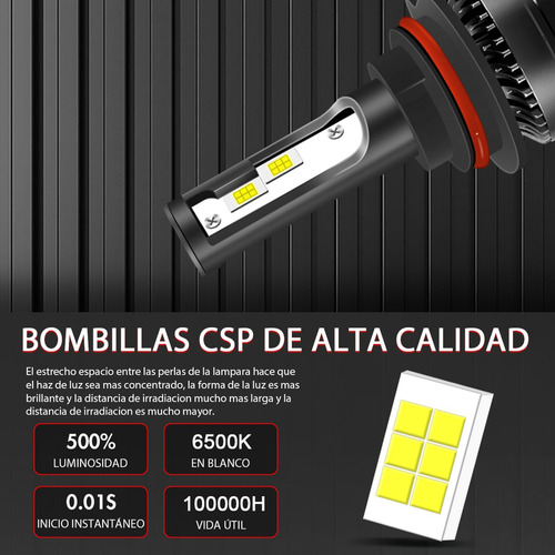 28000lm 50w Kit De Focos Led 9007 Luz Alta Y Baja Para Ford