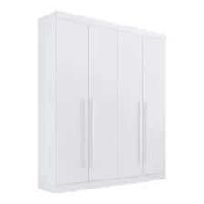 Guarda Roupa Da Vinci Plus 4 Portas Branco 100% Mdf D'doro