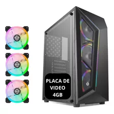 Cpu Pc Completo Gamer I7 3770 16gb Ssd 480 Gt 730 4gb Rgb