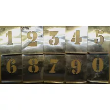 Juego De Numeros Calados De Chapa Stencil 30mm