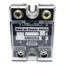 Relé De Estado Sólido 25a 480vac Controle 5-32vdc 48d25 Loti