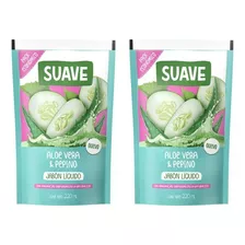 Jabón Liquido Suave Aloe Vera & Pepino 220ml Pack X2u