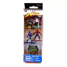 Pack 5 Figuras Spiderman Y Otros Serie Metalfigs Jada Toys