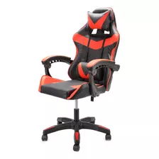 Silla Gamer Imback De Escritorio Ergonomica Reclinable Ajustable Giratoria Pro Rojo Y Negro