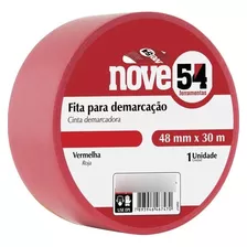 Kit 05pç Fita Demarcacao Piso 48x30mt Vermelha Nove54/vonder