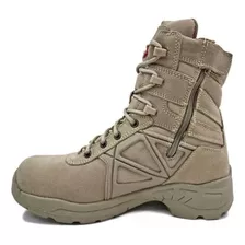 Bota Alta Militar Oc Tactica Hombre 7674 Piel Gamuza Arena