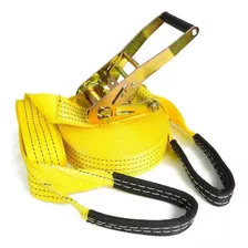 Kit Slackline 15 Mts Amarelo Esporte Radical Alça + Catraca