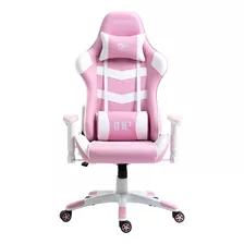 Cadeira Gamer Dn3 Giratoria Branco E Rosa - Draxen