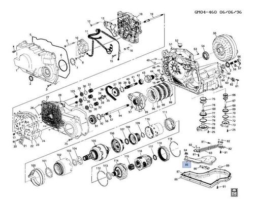 Filtro Transmision Automatica Oldsmobile Alero V6 3.4l 2000 Foto 4